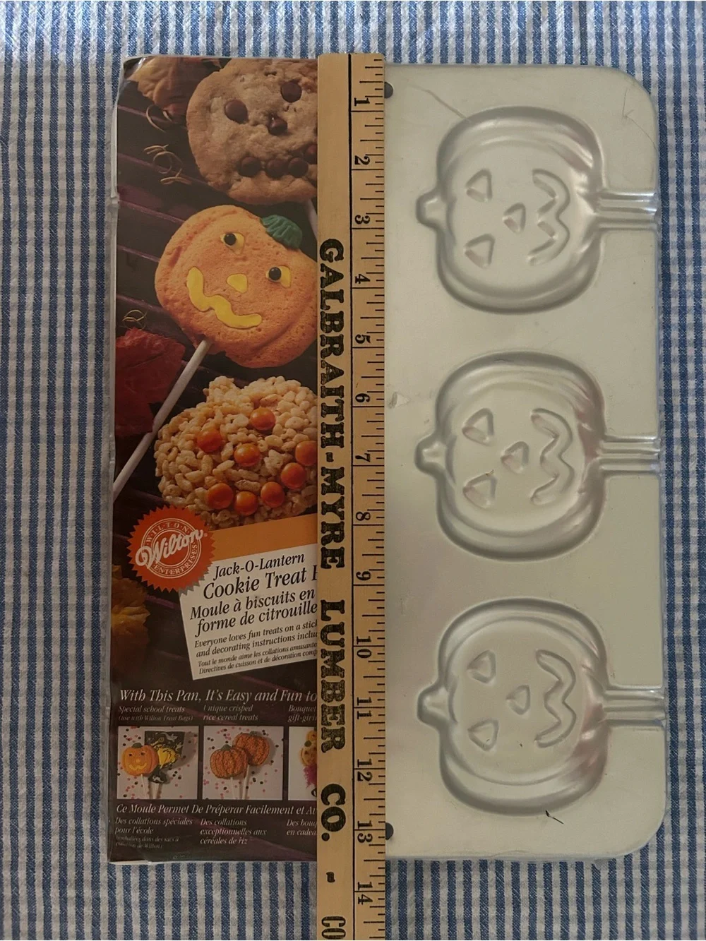 Wilton Jack-O-Lantern Cookie Treat Pan Halloween Fall Party Treats New Sealed